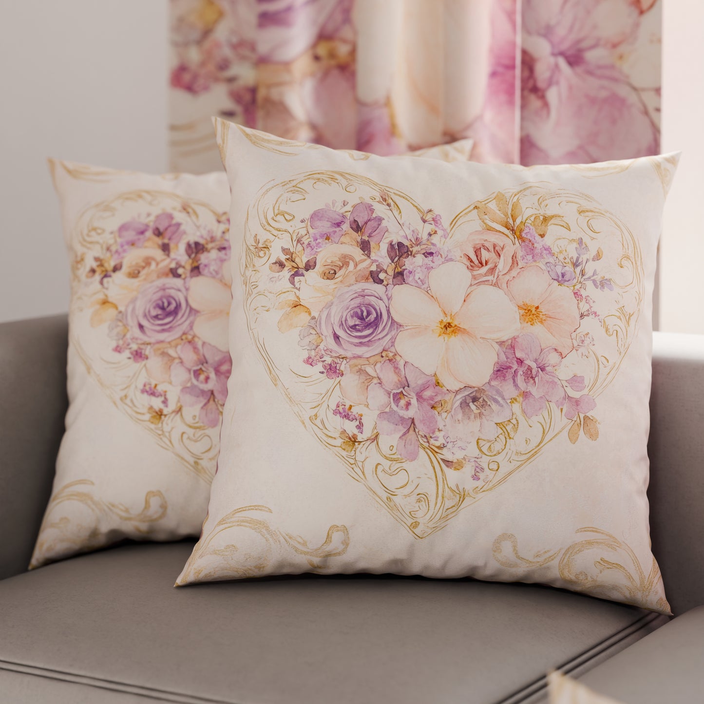 Cuscini, Copricuscini Divano, Cuscini Arredo in Stampa Digitale Shabby 320