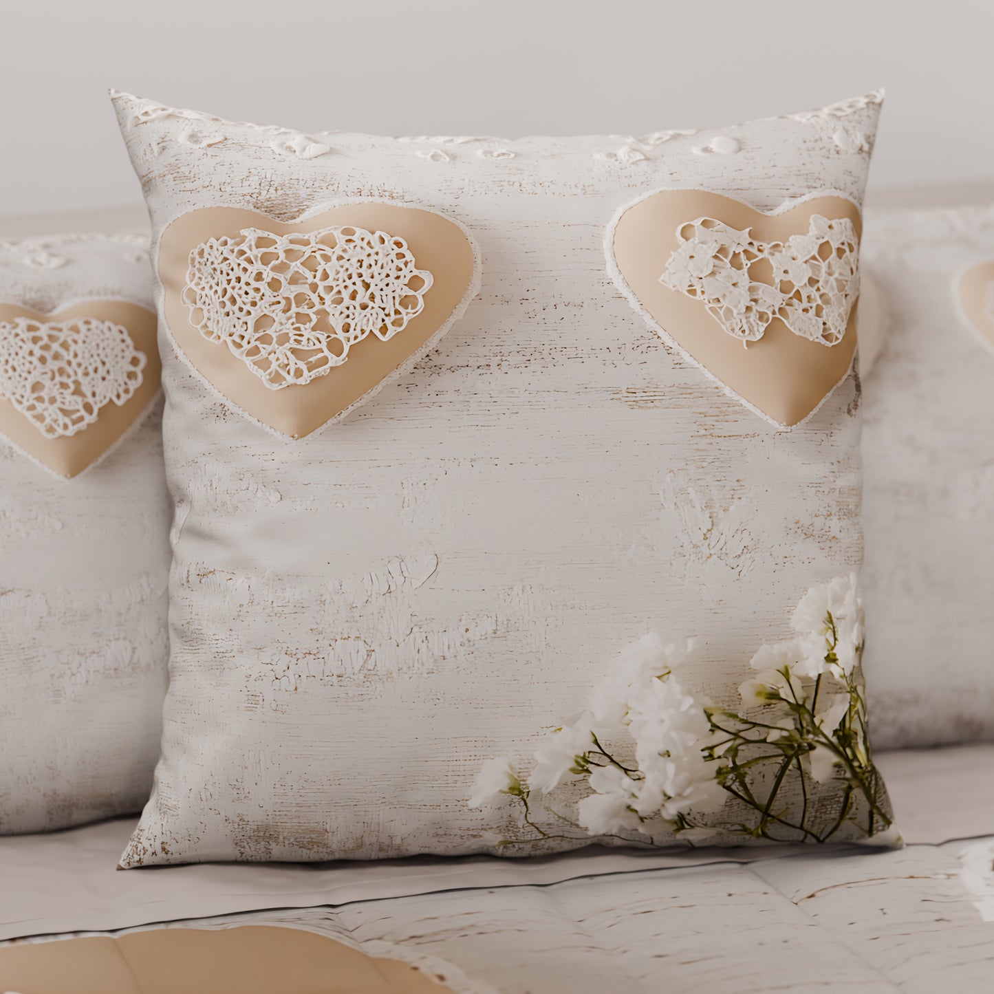 Cuscini, Copricuscini Divano, Cuscini Arredo in Stampa Digitale Shabby 325