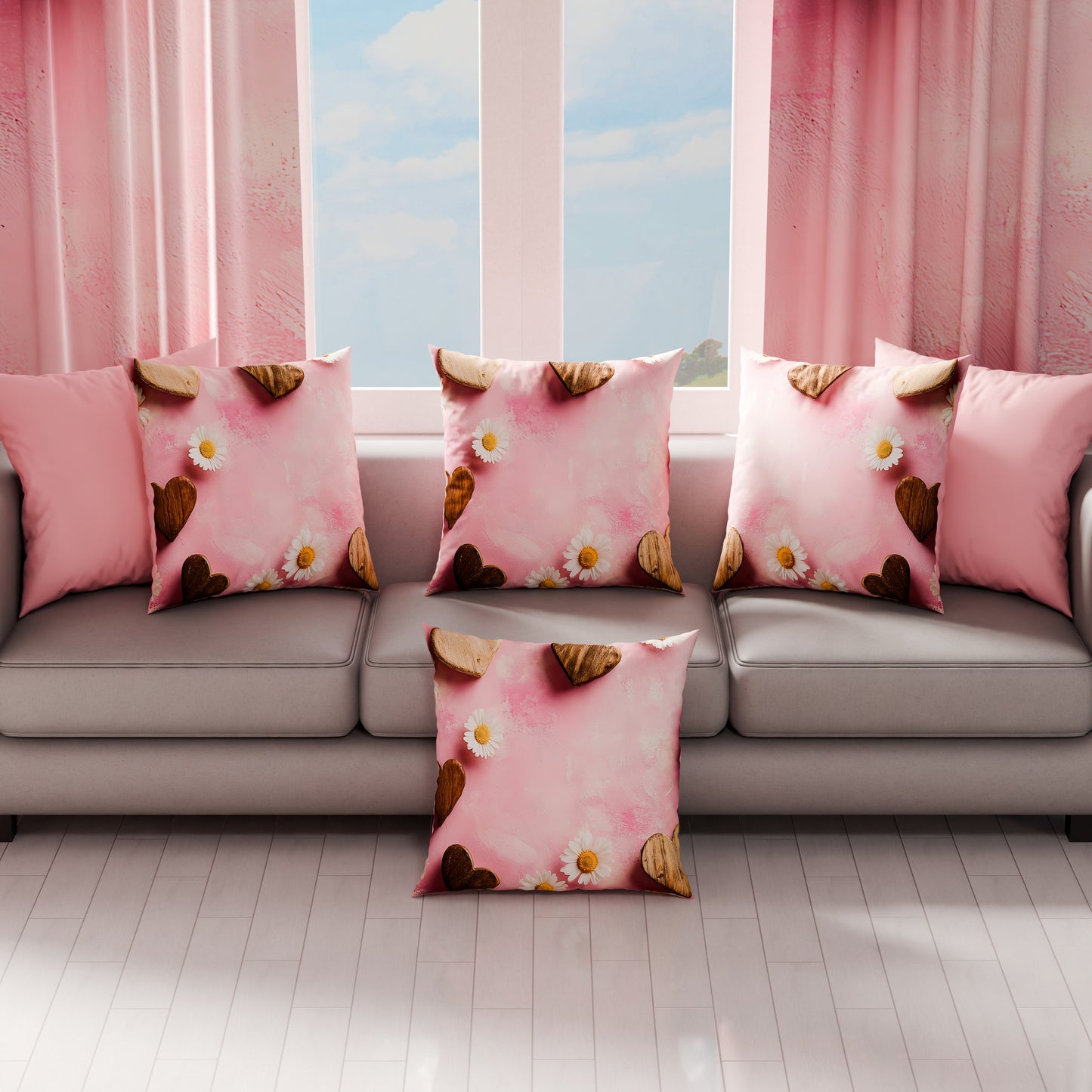 Cuscini, Copricuscini Divano, Cuscini Arredo in Stampa Digitale Shabby 326