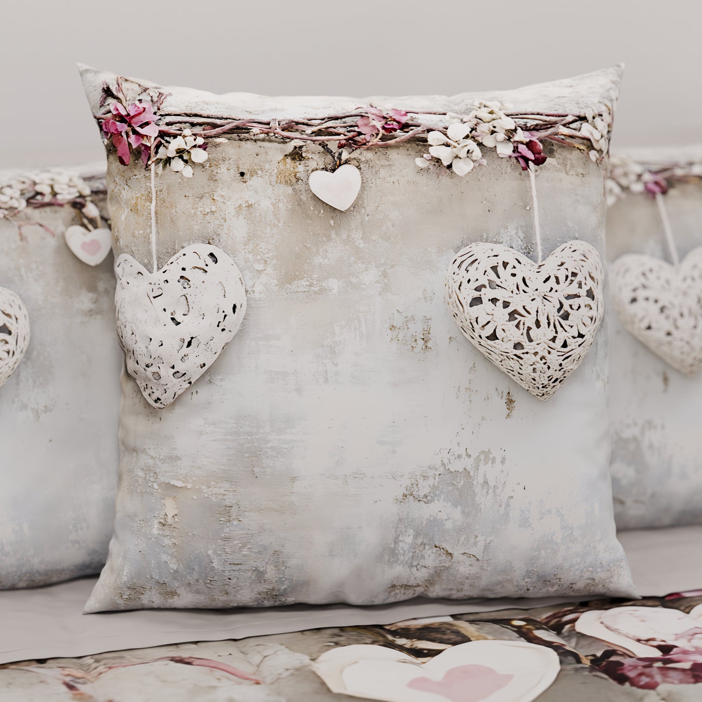 Cuscini, Copricuscini Divano, Cuscini Arredo in Stampa Digitale Shabby 327