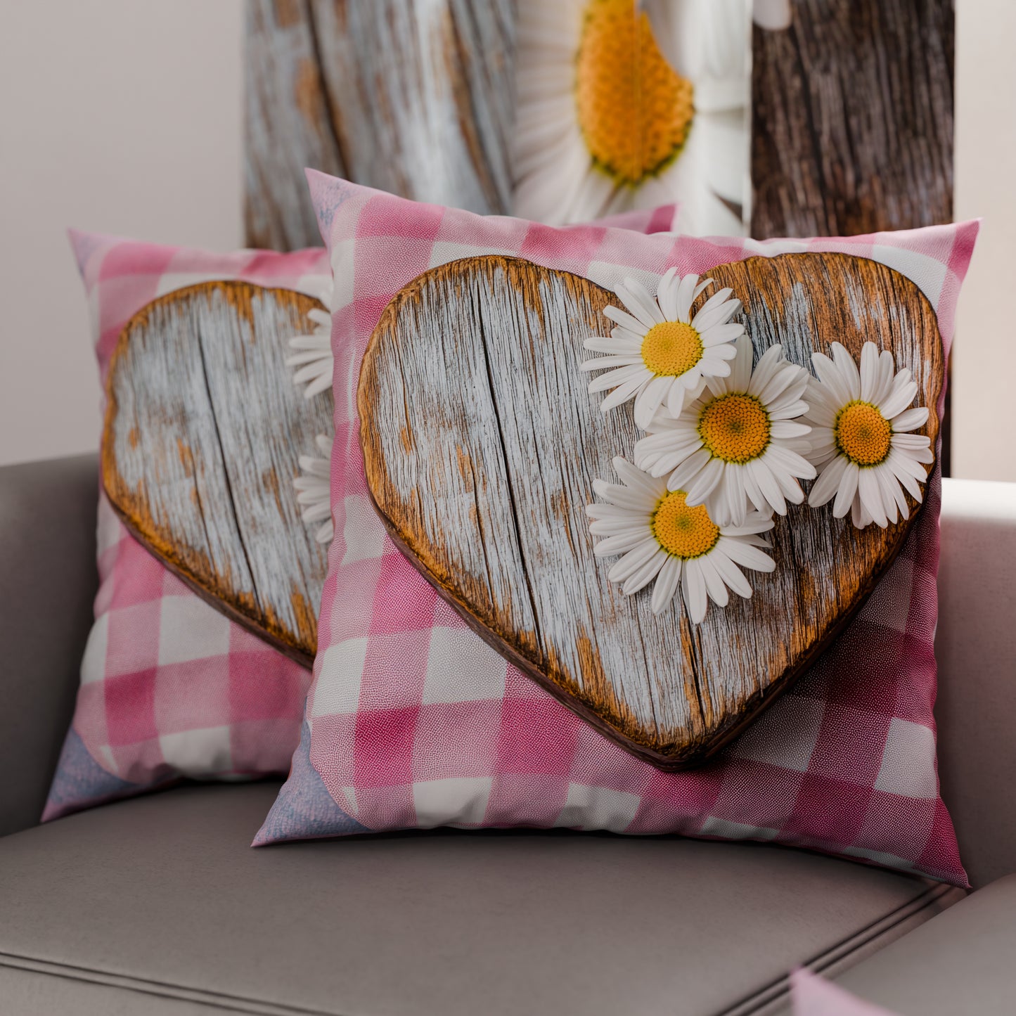 Cuscini, Copricuscini Divano, Cuscini Arredo in Stampa Digitale Shabby 329