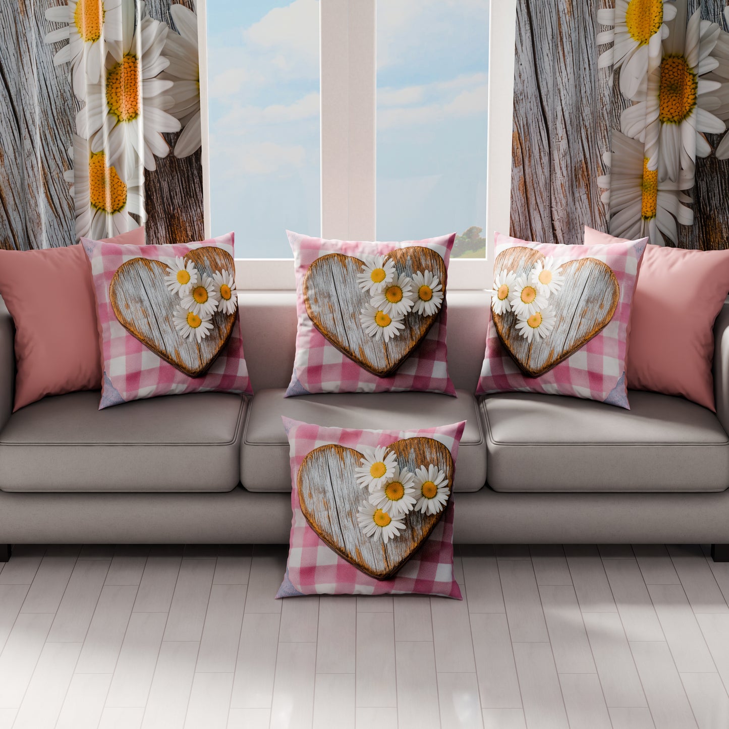 Cuscini, Copricuscini Divano, Cuscini Arredo in Stampa Digitale Shabby 329