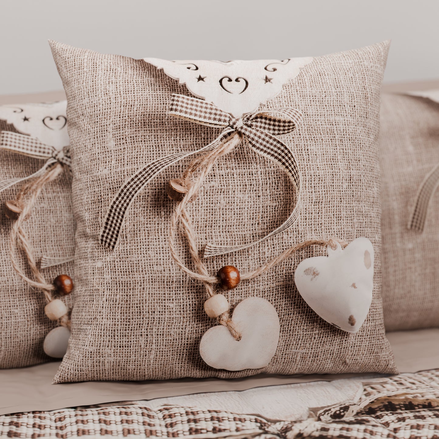 Cuscini, Copricuscini Divano, Cuscini Arredo in Stampa Digitale Shabby 331