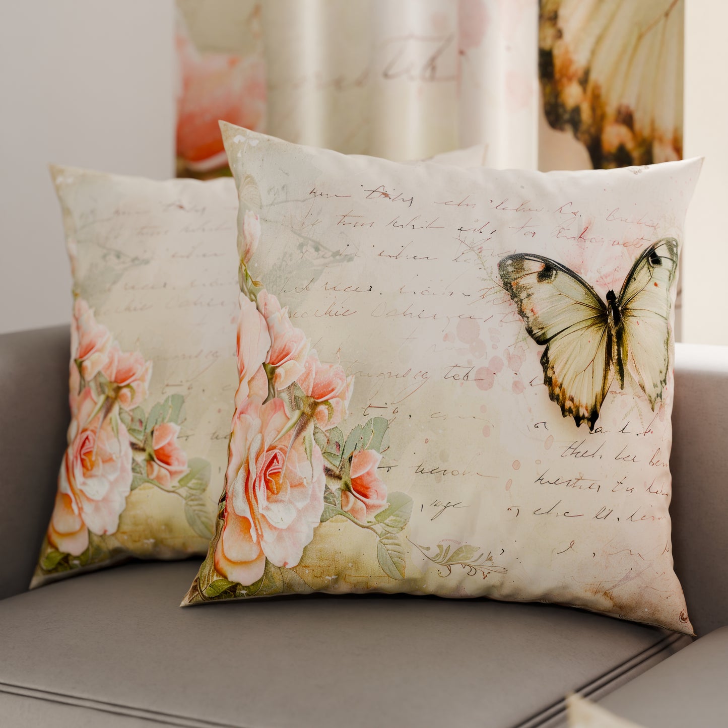 Cuscini, Copricuscini Divano, Cuscini Arredo in Stampa Digitale Shabby 336