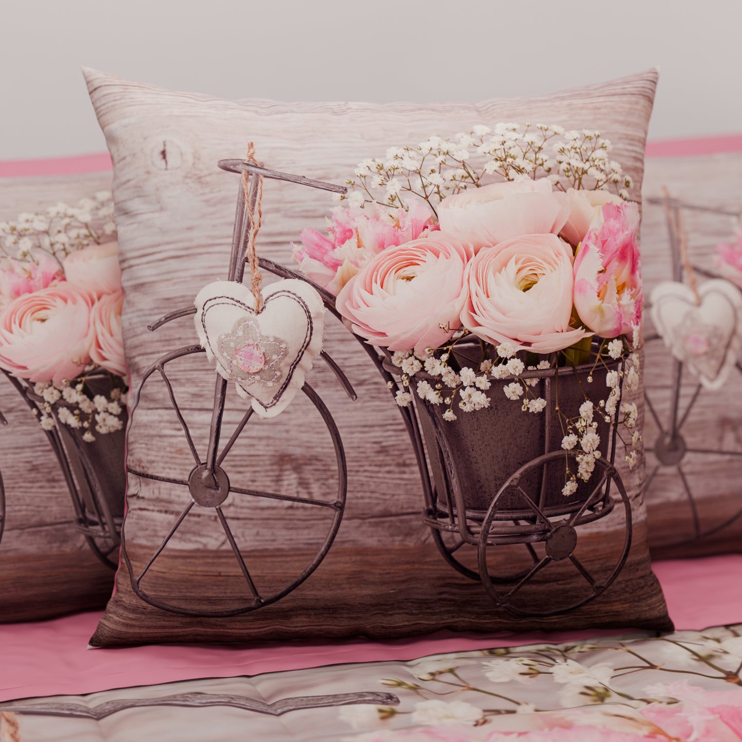 Cuscini, Copricuscini Divano, Cuscini Arredo in Stampa Digitale Shabby 337