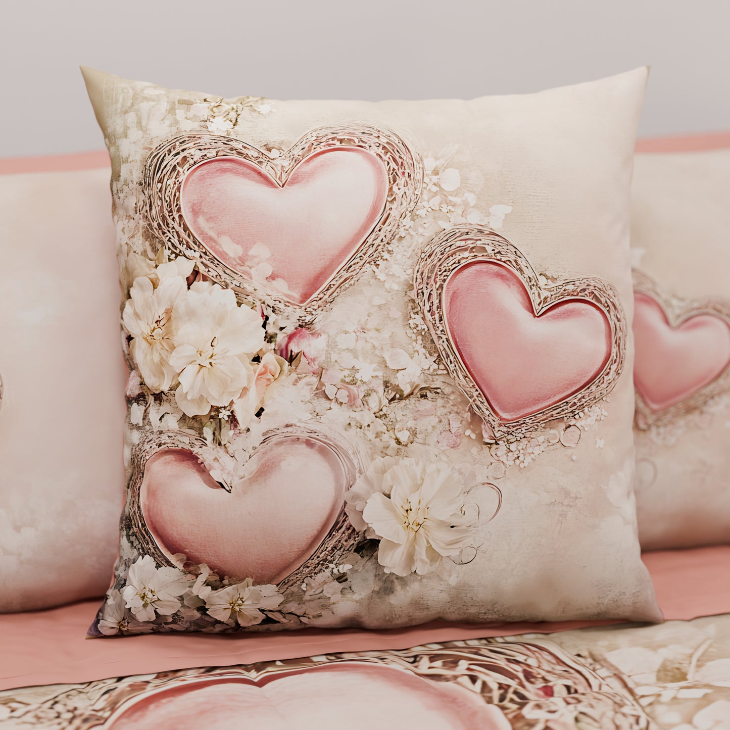 Cuscini, Copricuscini Divano, Cuscini Arredo in Stampa Digitale Shabby 343