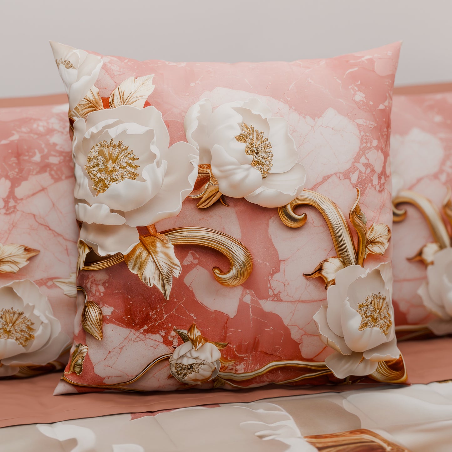 Cuscini, Copricuscini Divano, Cuscini Arredo in Stampa Digitale Floreale 06-11