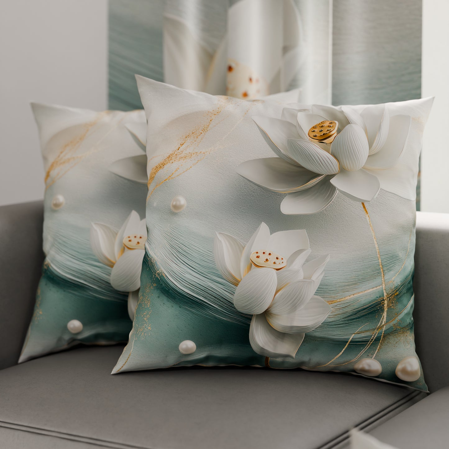 Cuscini, Copricuscini Divano, Cuscini Arredo in Stampa Digitale Floreale 06-14