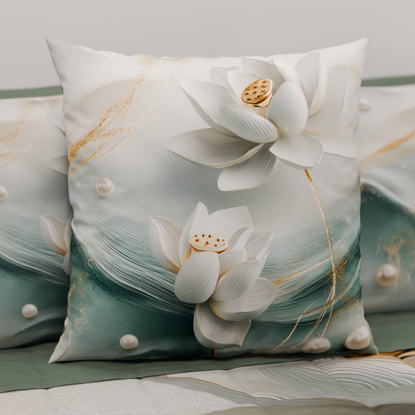 Cuscini, Copricuscini Divano, Cuscini Arredo in Stampa Digitale Floreale 06-14