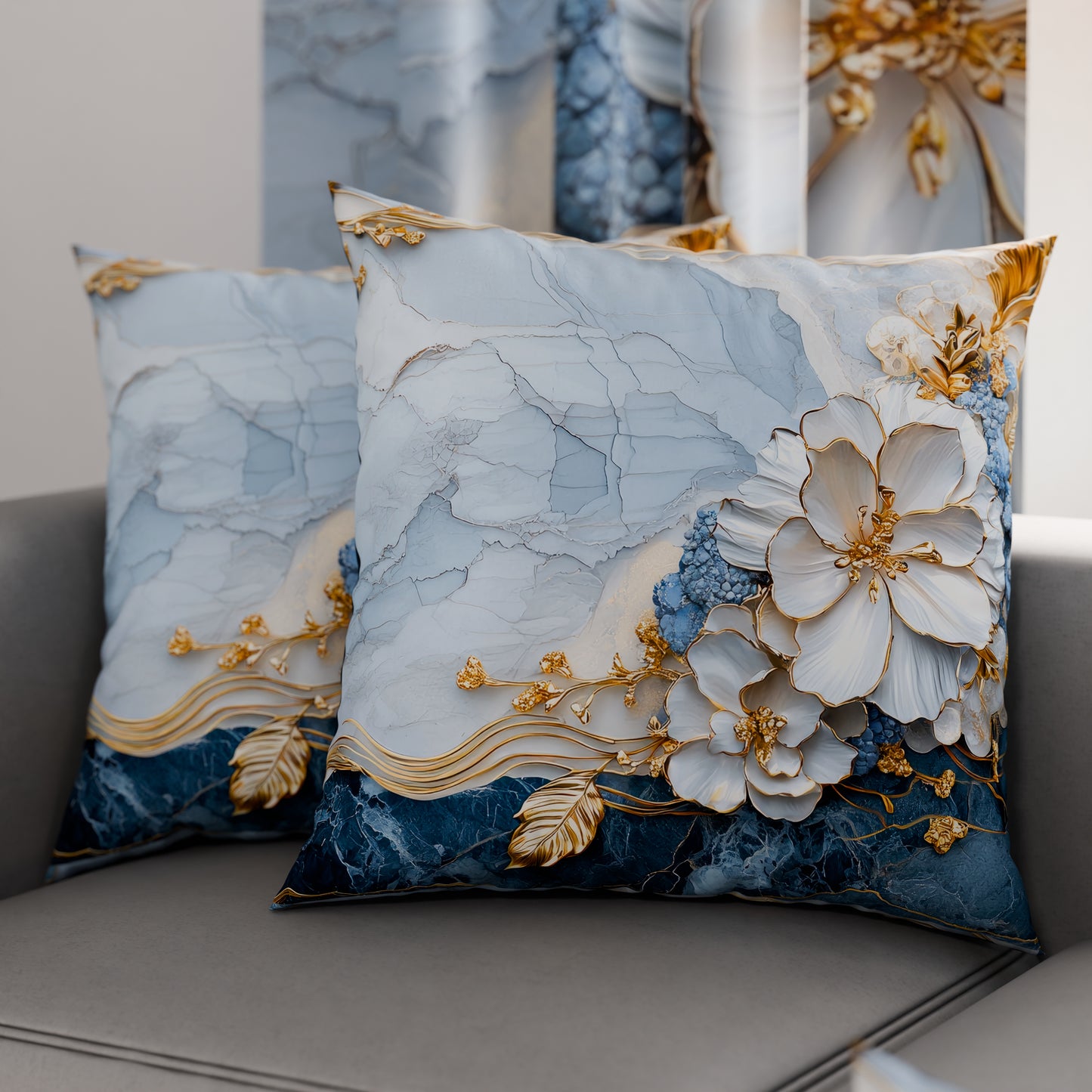 Cuscini, Copricuscini Divano, Cuscini Arredo in Stampa Digitale Floreale 06-15