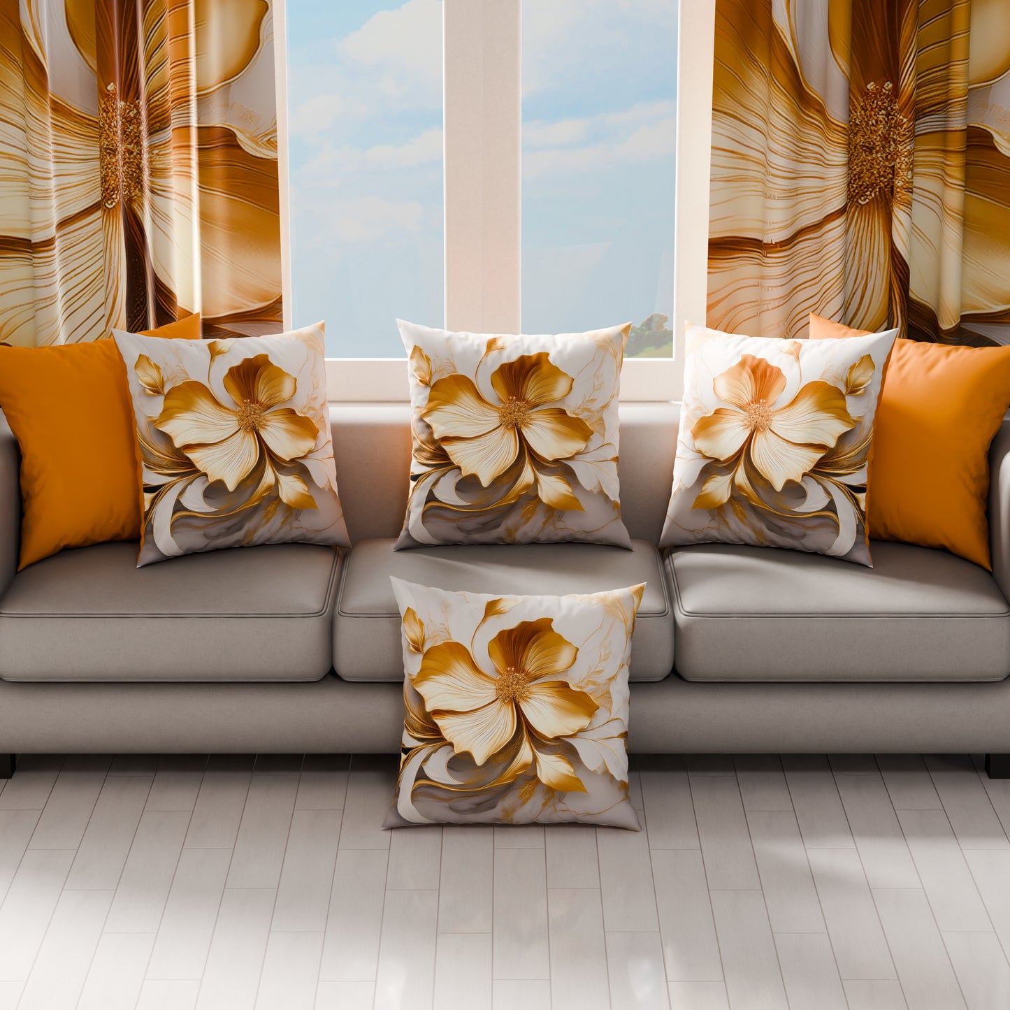 Cuscini, Copricuscini Divano, Cuscini Arredo in Stampa Digitale Floreale 06-20