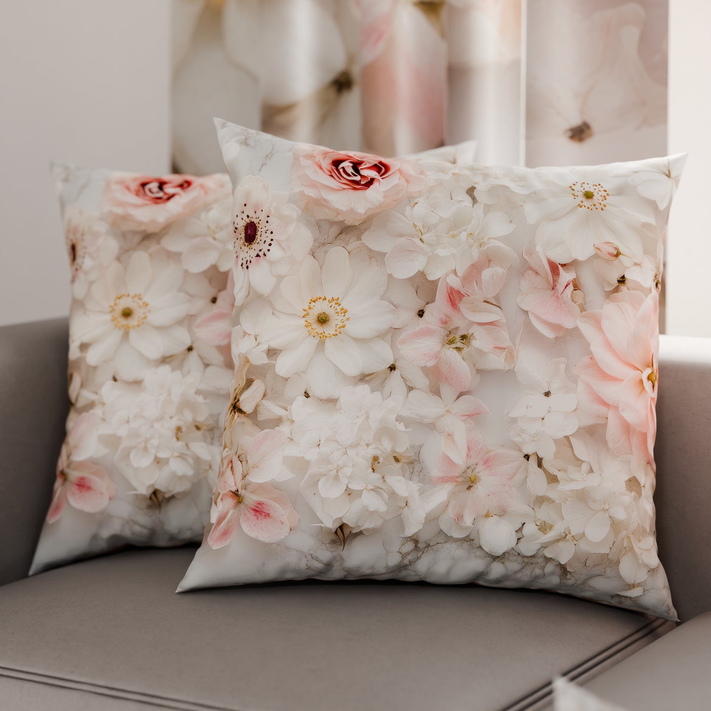 Cuscini, Copricuscini Divano, Cuscini Arredo in Stampa Digitale Floreale 06-21