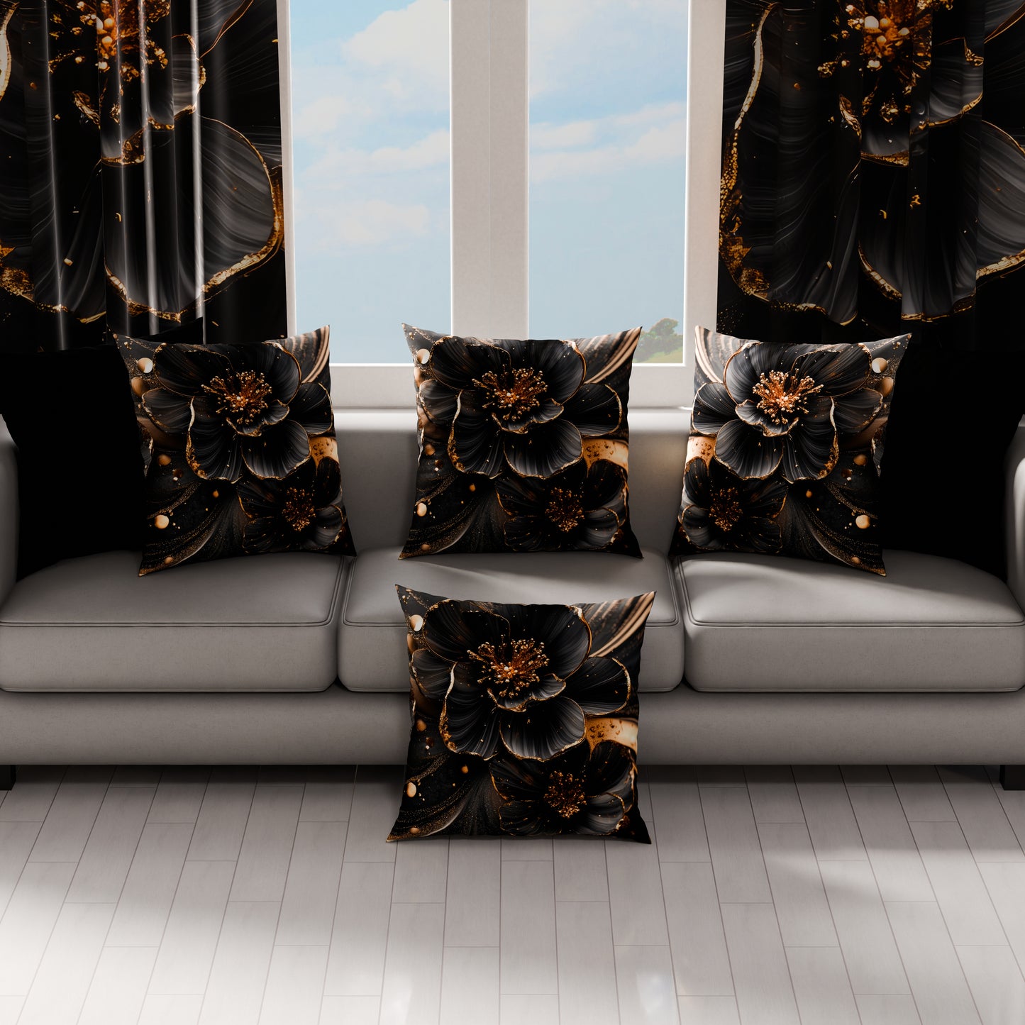 Cuscini, Copricuscini Divano, Cuscini Arredo in Stampa Digitale Floreale 06-22