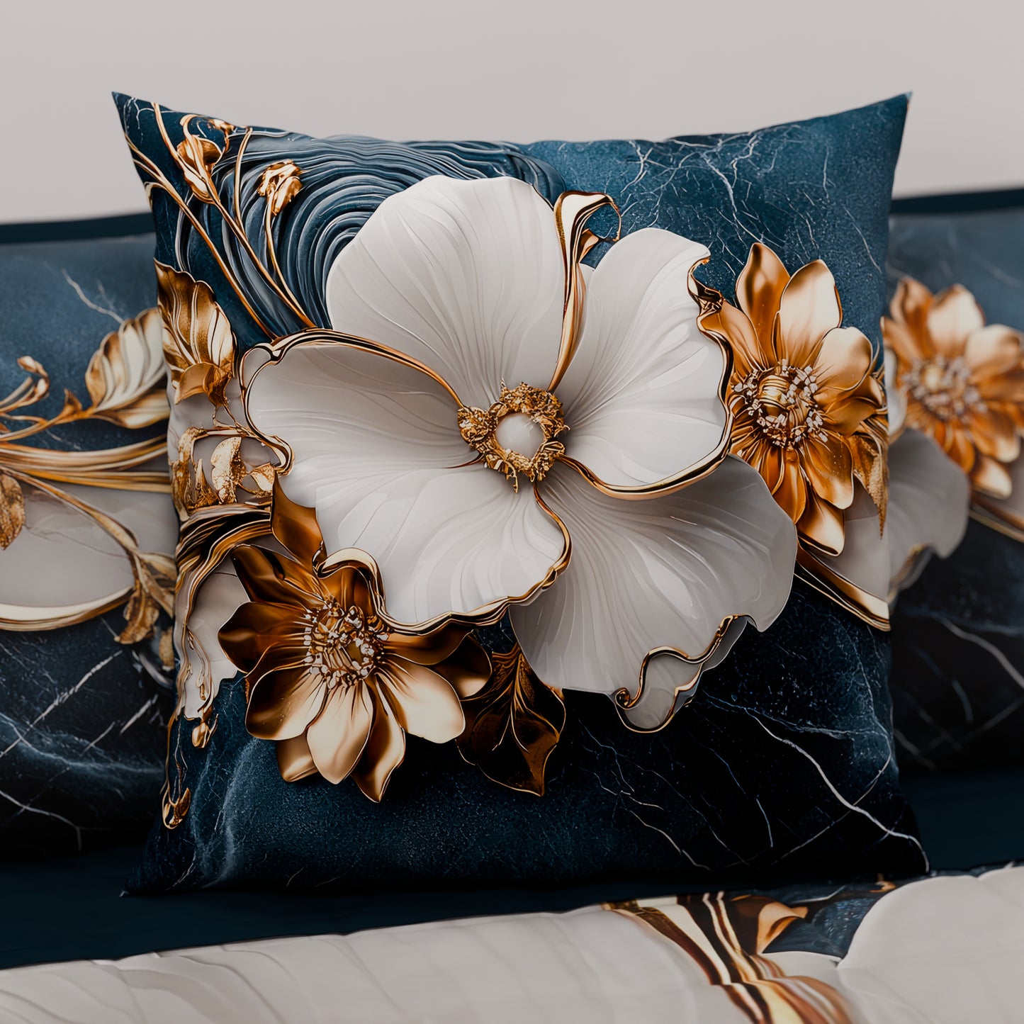 Cuscini, Copricuscini Divano, Cuscini Arredo in Stampa Digitale Floreale 06-5