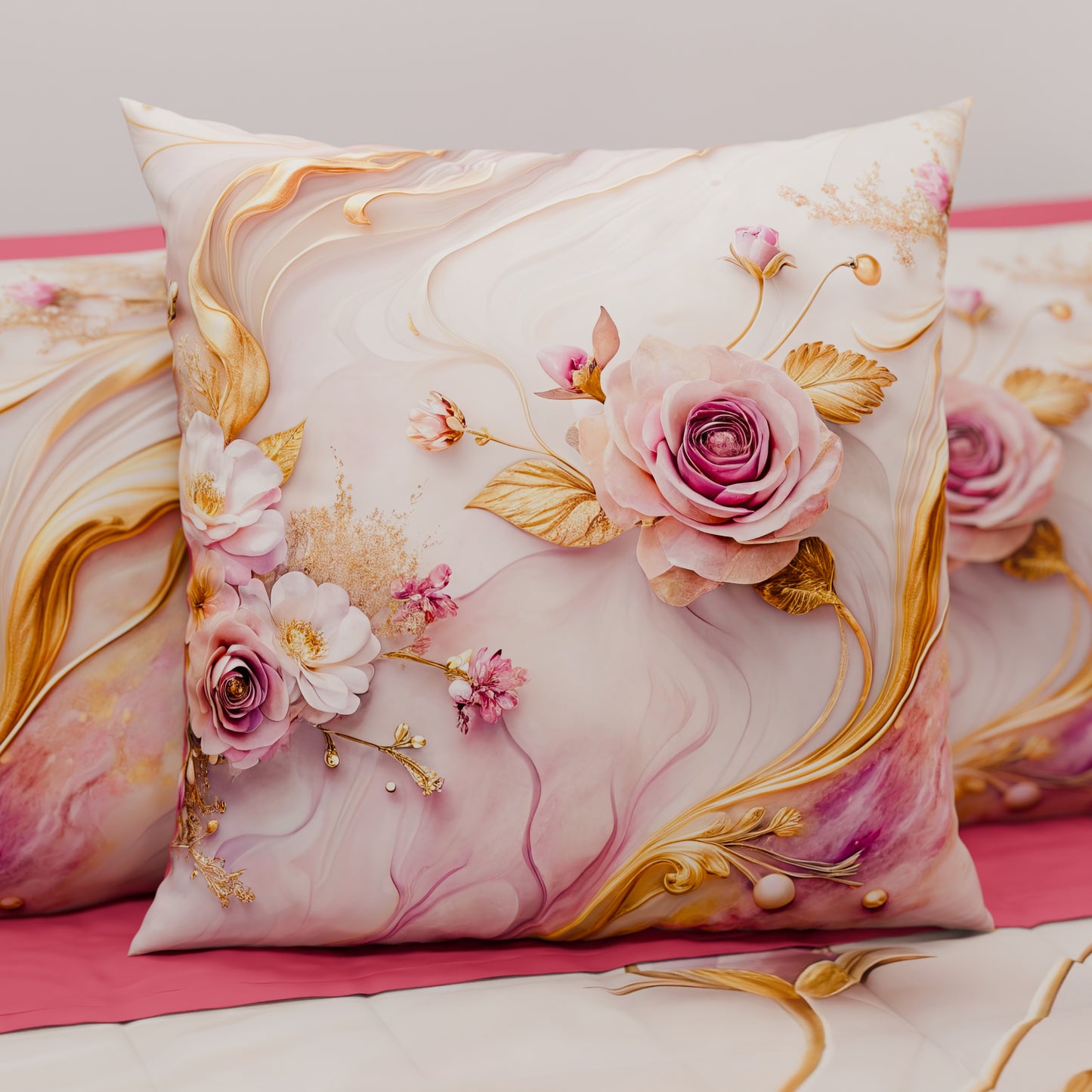 Cuscini, Copricuscini Divano, Cuscini Arredo in Stampa Digitale Floreale 06-6