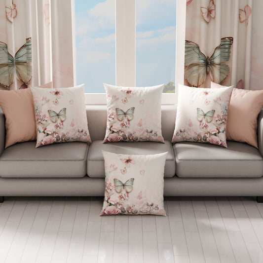 Coussins, Housses de coussin pour canapé, Coussins décoratifs en impression numérique Floral F10