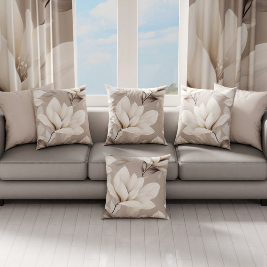 Coussins, Housses de coussin pour canapé, Coussins décoratifs en impression numérique florale F42
