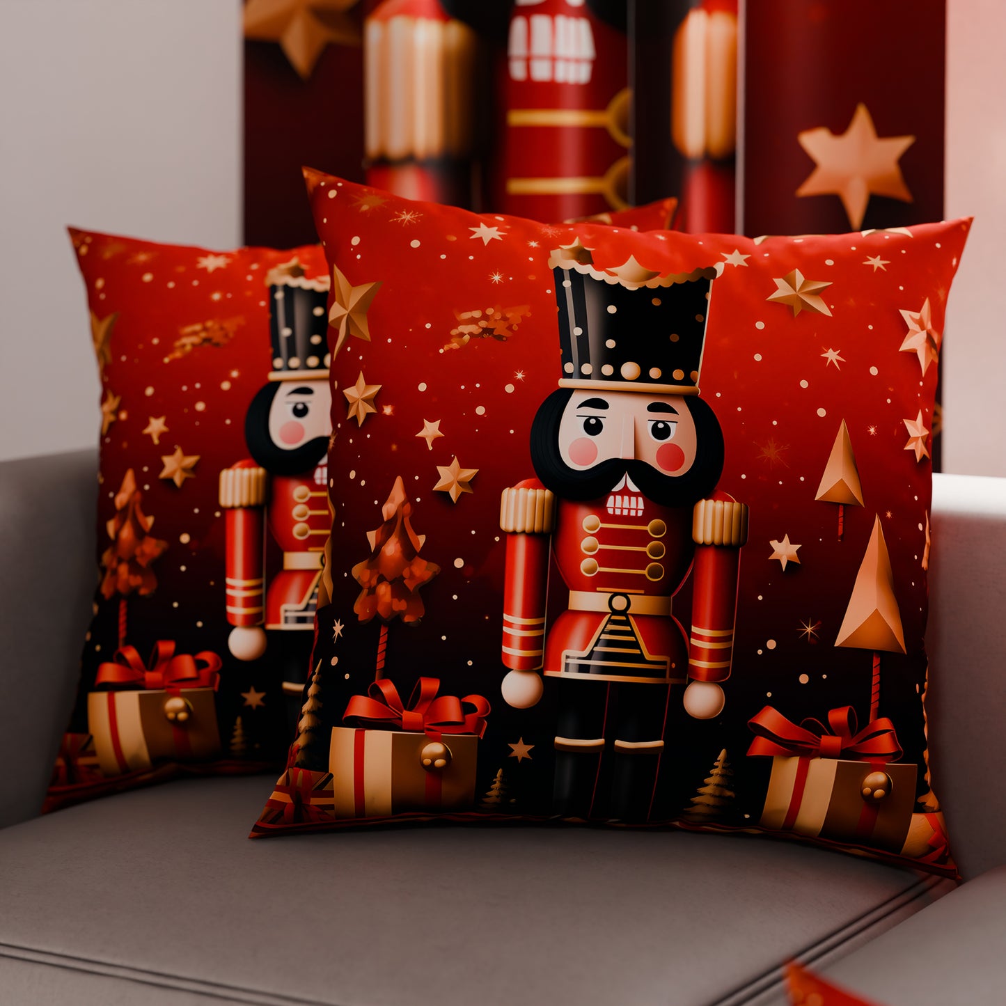 Cuscini, Copricuscini Divano, Cuscini Arredo Natalizi 25 Xmas 1