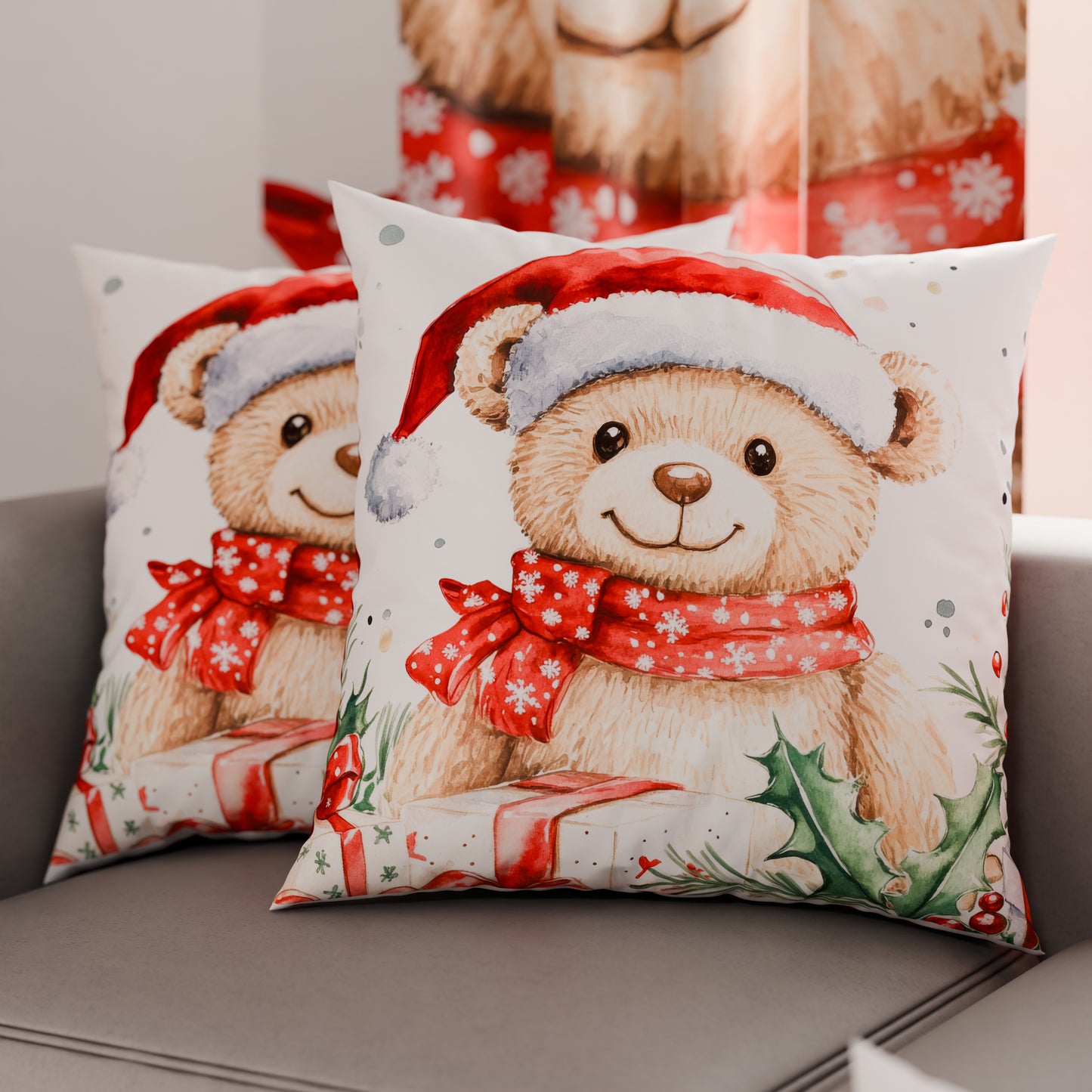 Cuscini, Copricuscini Divano, Cuscini Arredo Natalizi 25 Xmas 16