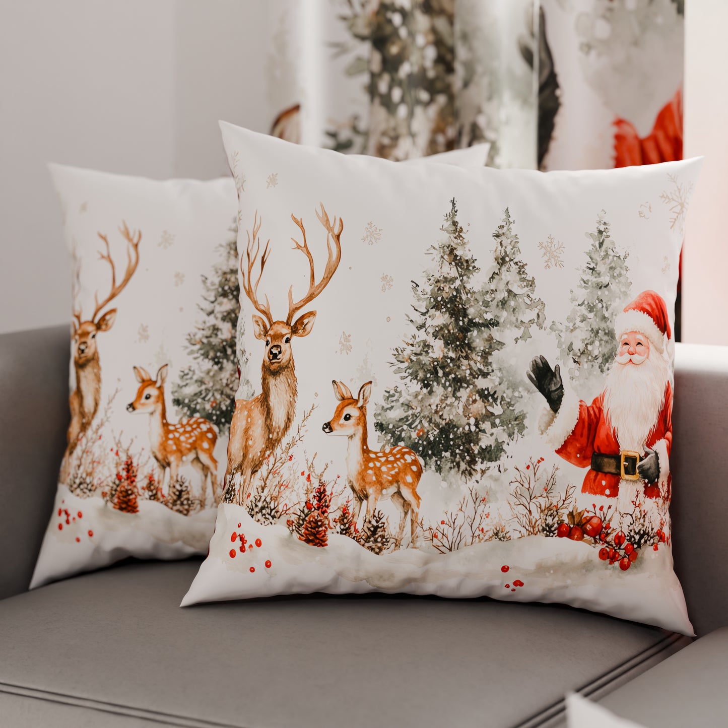 Cuscini, Copricuscini Divano, Cuscini Arredo Natalizi 25 Xmas 17