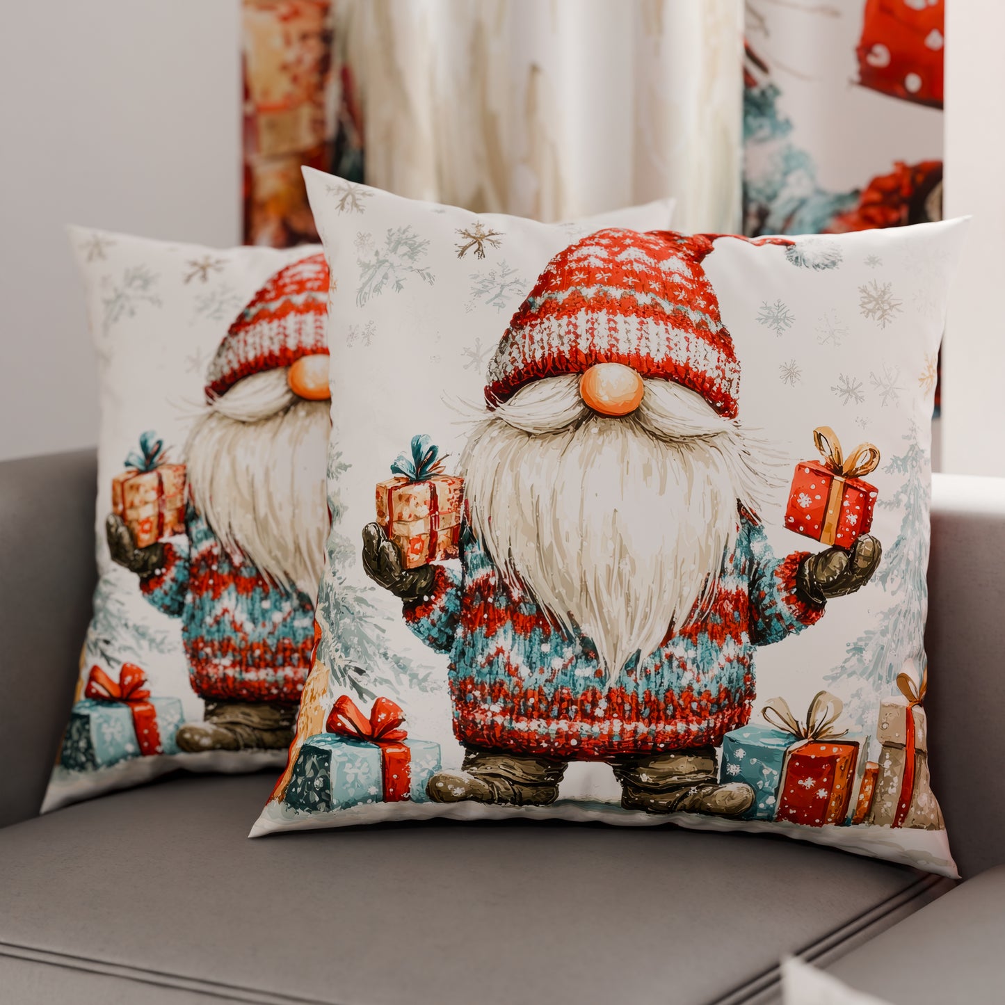 Cuscini, Copricuscini Divano, Cuscini Arredo Natalizi 25 Xmas 19