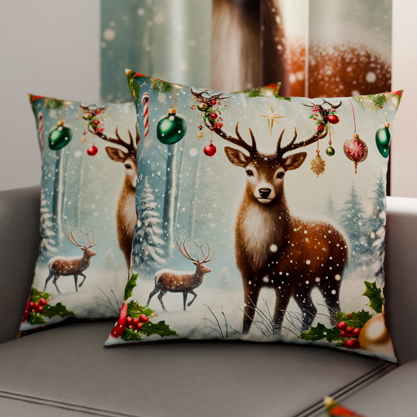 Cuscini, Copricuscini Divano, Cuscini Arredo Natalizi 25 Xmas 4