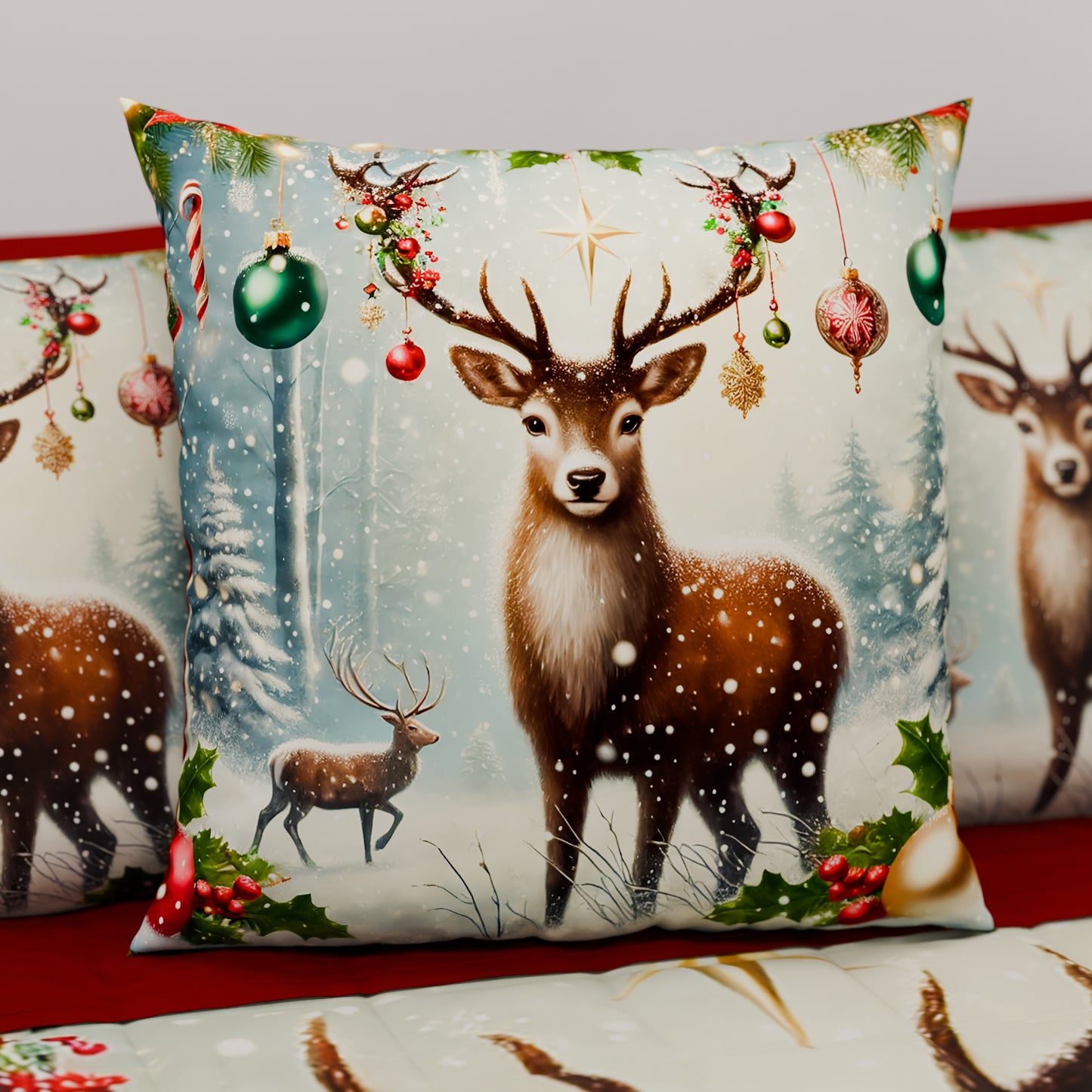 Cuscini, Copricuscini Divano, Cuscini Arredo Natalizi 25 Xmas 4