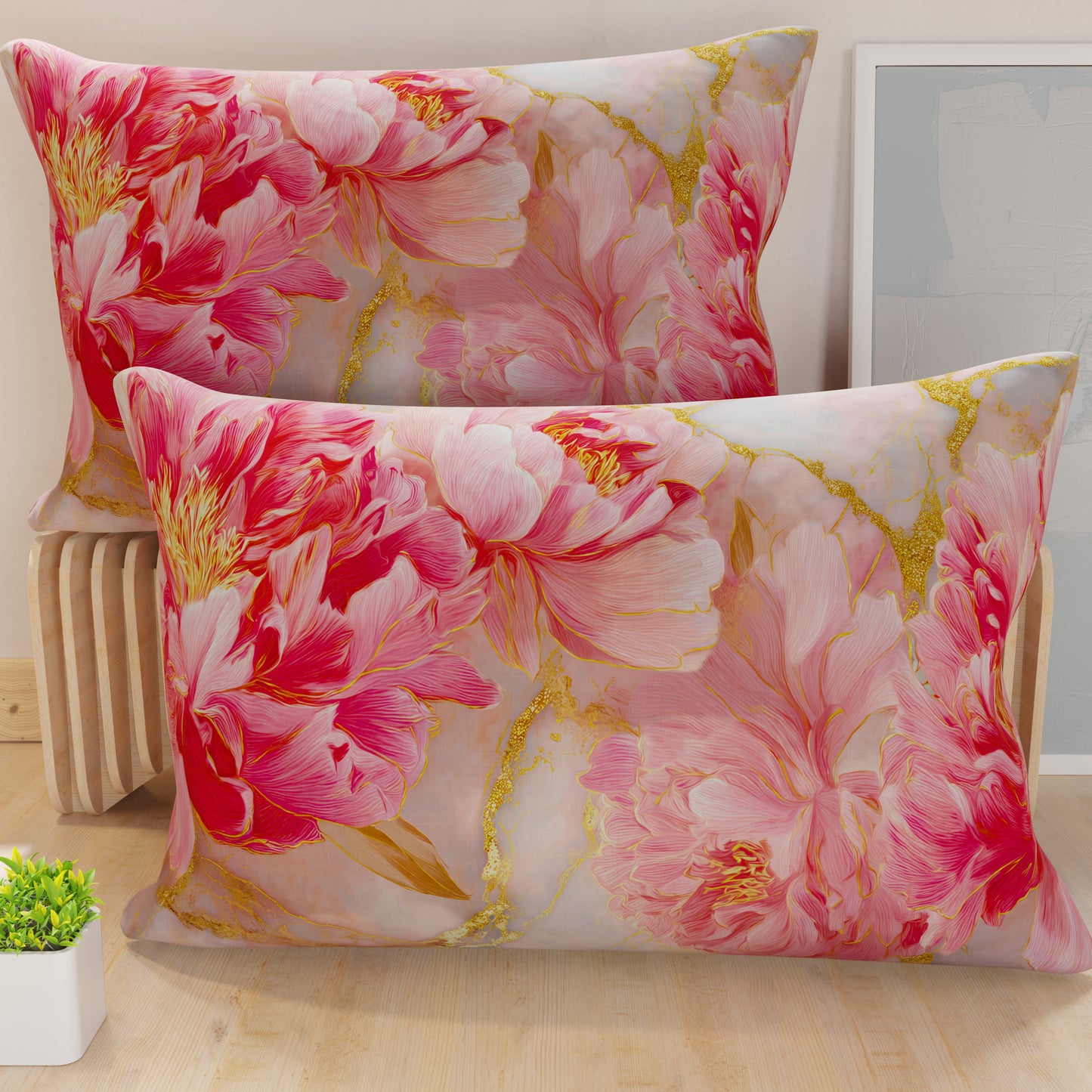 Federe, Federe Cuscini in Stampa Digitale, Pink Flowers