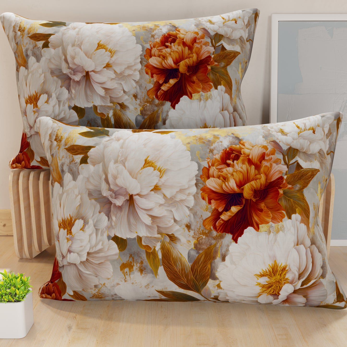 Federe, Federe Cuscini in Stampa Digitale, Vintage Peony
