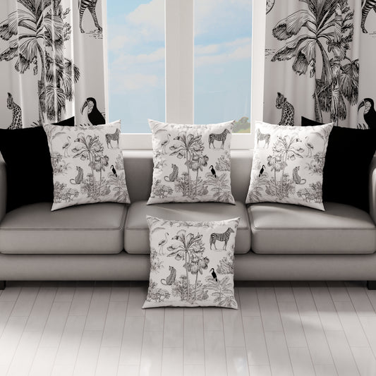 Coussins, Housses de coussin pour canapé, Coussins décoratifs en impression numérique Animalier 02