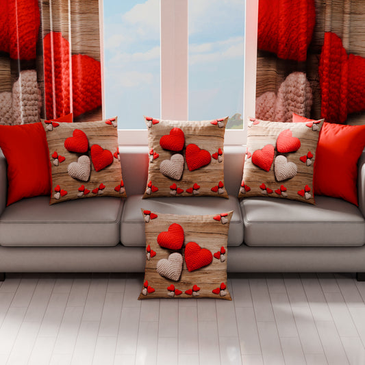 Coussins, housses de coussin pour canapé, coussins décoratifs en impression numérique Cœur