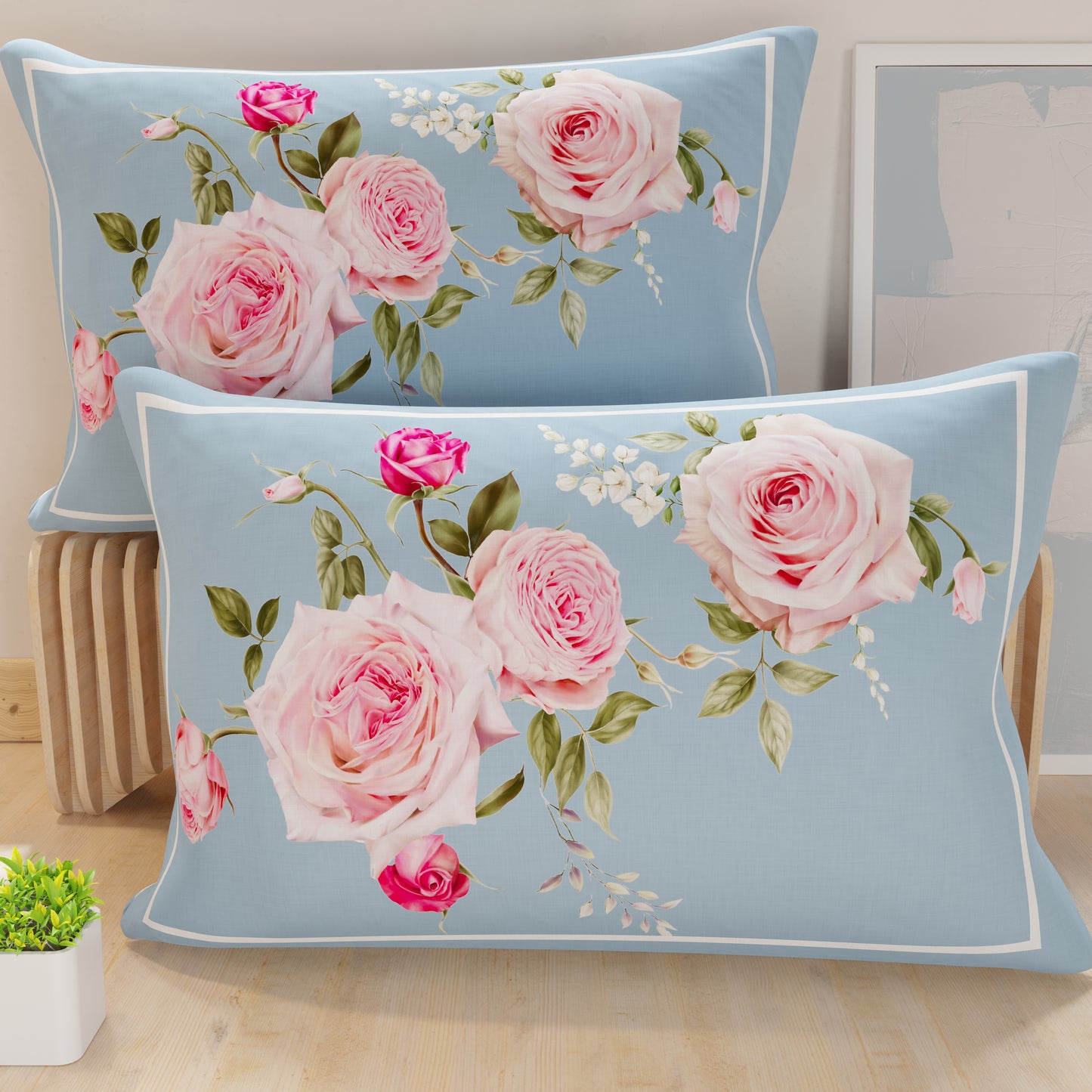 Pillowcases, Cushion Covers in Digital Print, Floral 20-04