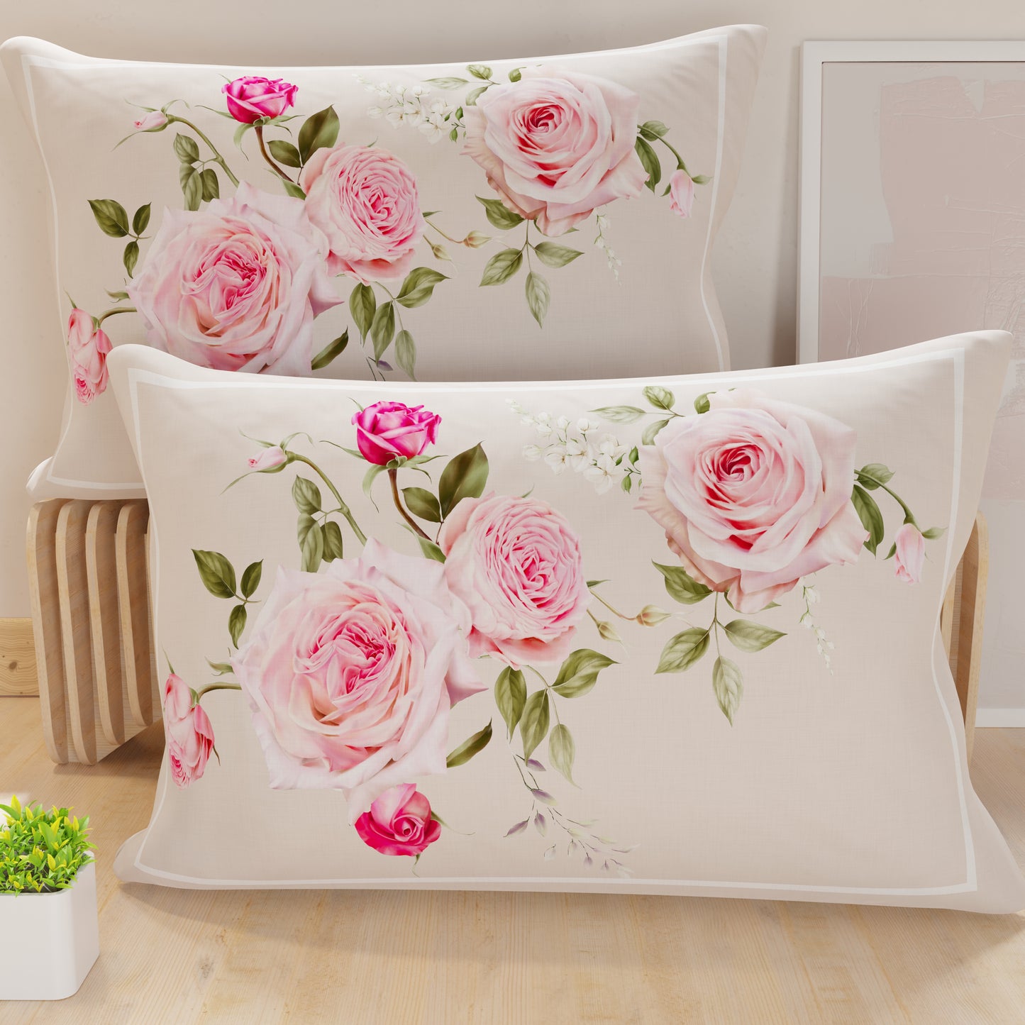 Pillowcases, Cushion Covers in Digital Print, Floral 20-06