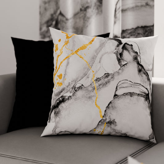 Cuscini, Copricuscini Divano, Cuscini Arredo in Stampa Digitale Marble 06 Grigio Chiaro