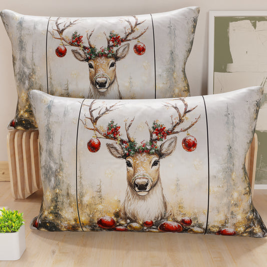 Federe Cuscini in Stampa Digitale Natale, Renna