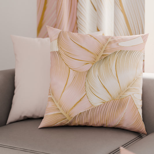 Cuscini, Copricuscini Divano, Cuscini Arredo in Stampa Digitale Tropical Cipria Oro