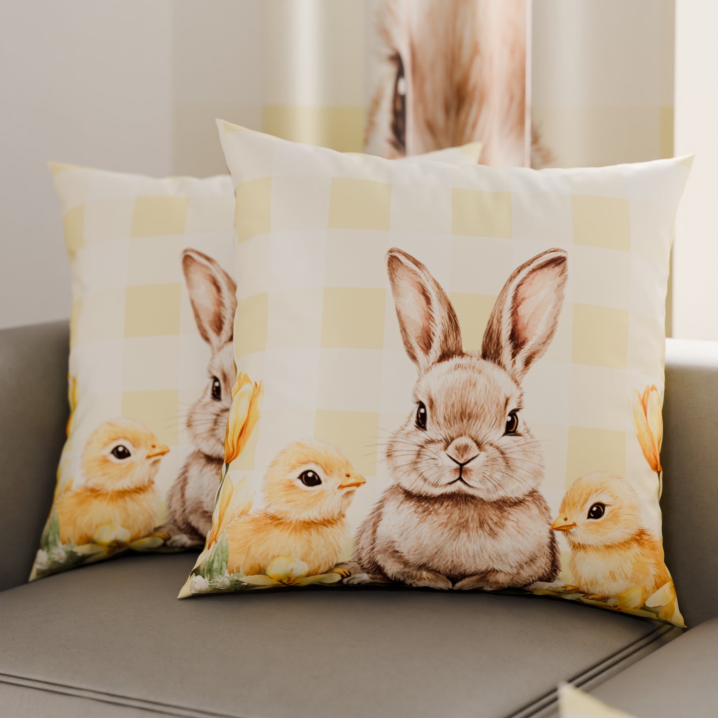 Cuscini, Copricuscini Divano, Cuscini Arredo in Stampa Digitale Pasqua Sunny Bloom