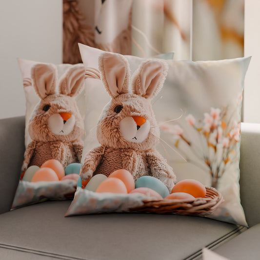 Cuscini, Copricuscini Divano, Cuscini Arredo in Stampa Digitale Pasqua Bunny Toy