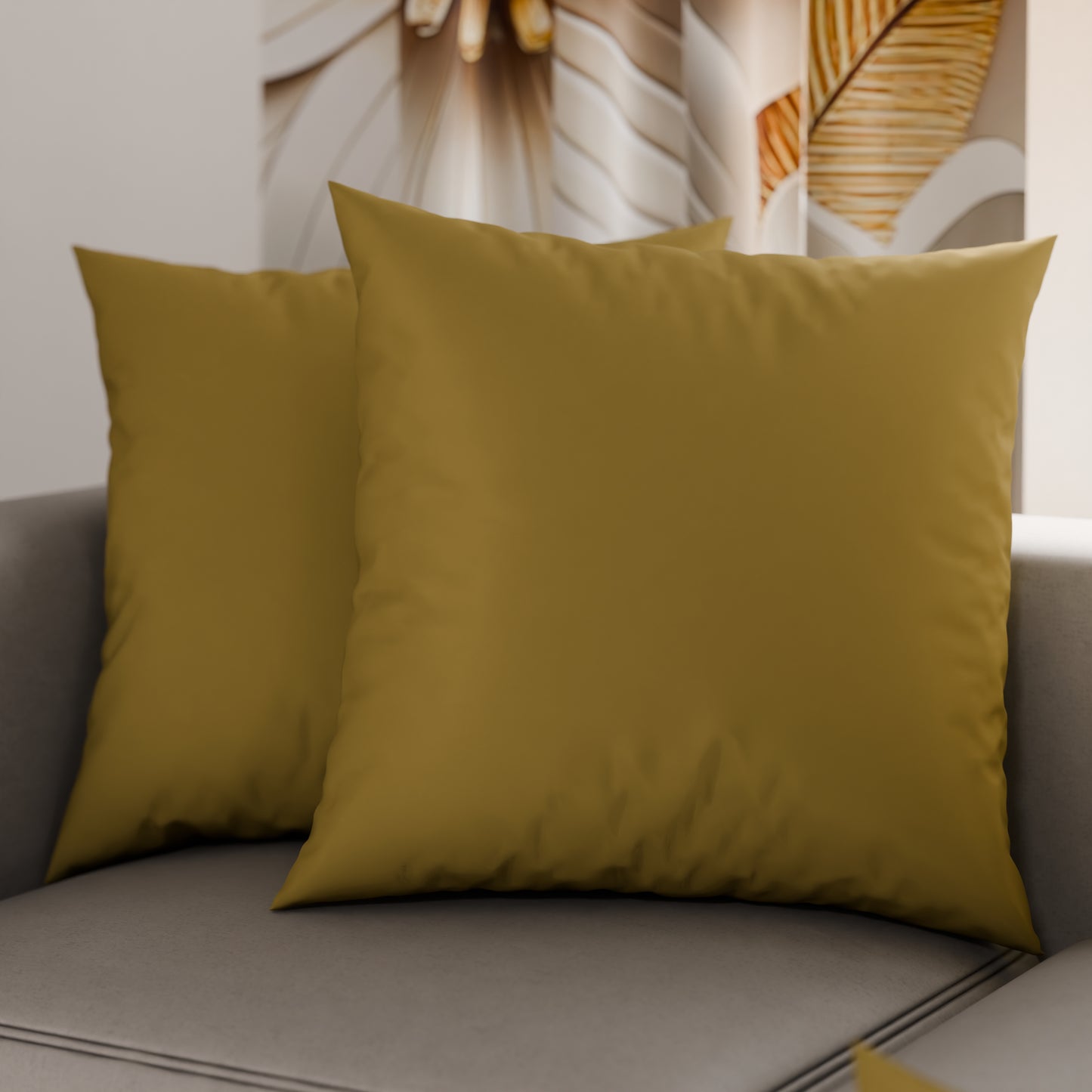 Cuscini, Copricuscini Divano, Cuscini Arredo in Tinta Unita, Fango