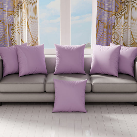 Coussins, Housses de Coussin pour Canapé, Coussins Décoratifs Uni, Lilas