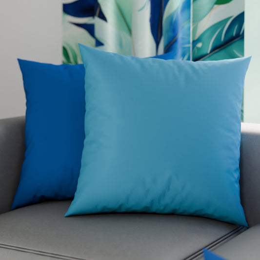 Cuscini, Copricuscini Divano, Cuscini Arredo in Tinta Unita, Blu Elettrico/Celeste