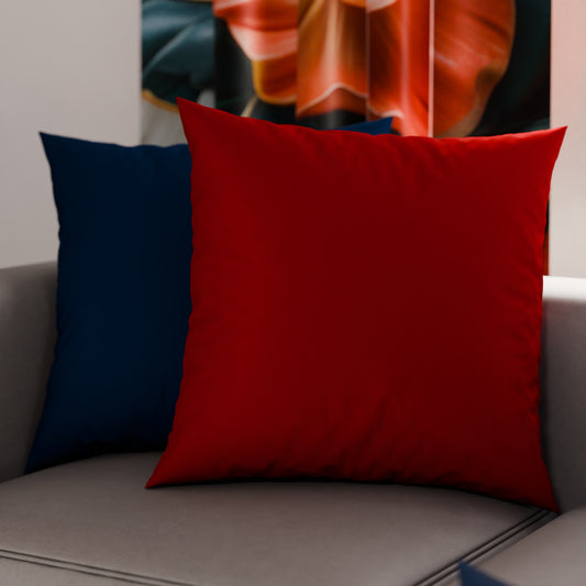 Cuscini, Copricuscini Divano, Cuscini Arredo in Tinta Unita, Bordeaux/Blu Notte