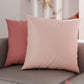 Cuscini, Copricuscini Divano, Cuscini Arredo in Tinta Unita, Cipria Chiaro/Cipria Scuro