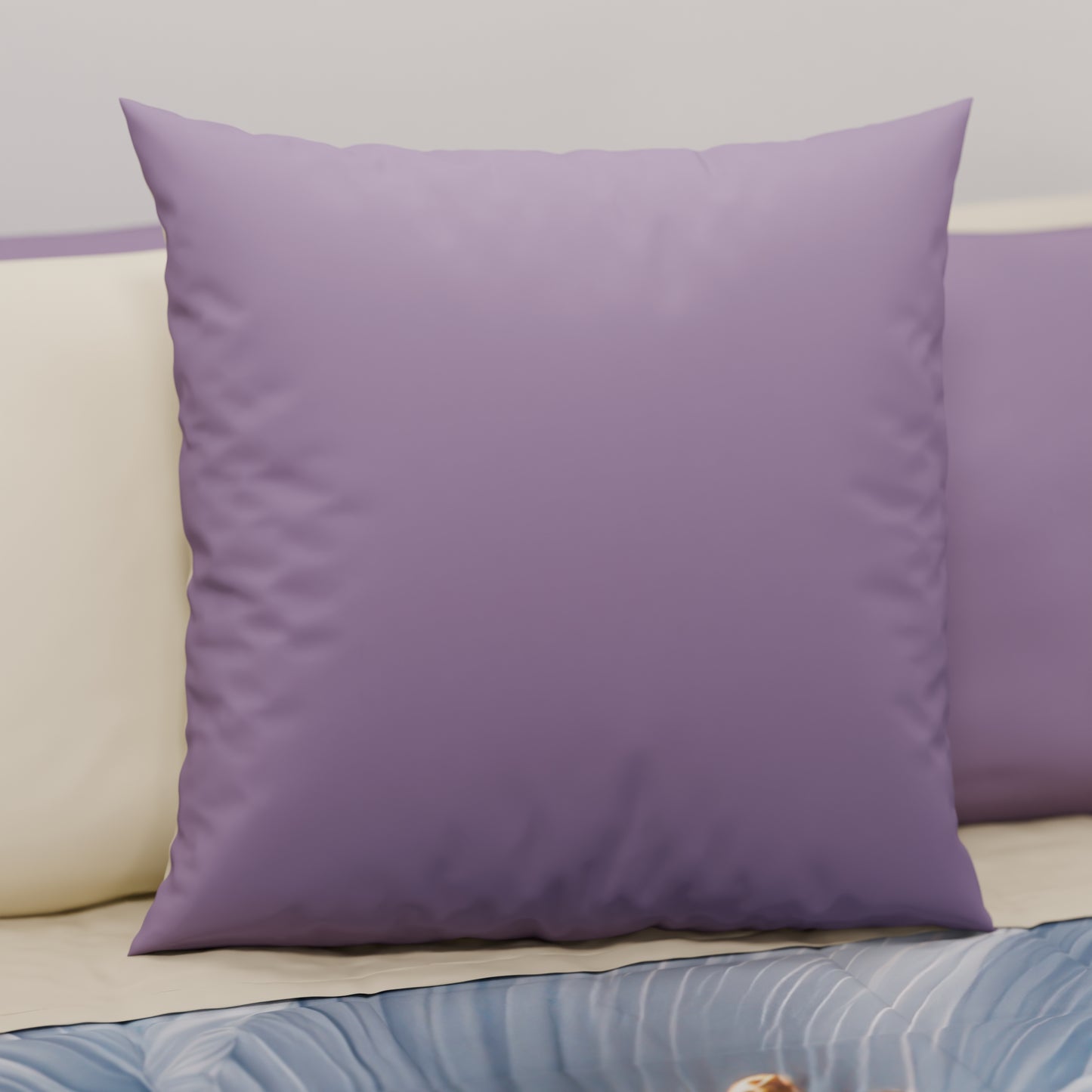 Cuscini, Copricuscini Divano, Cuscini Arredo in Tinta Unita, Lilla/Panna