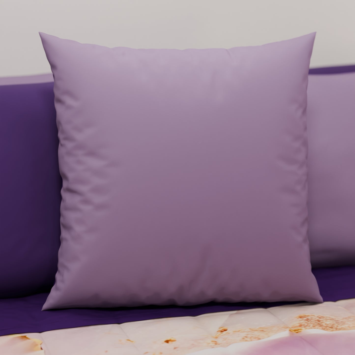 Cuscini, Copricuscini Divano, Cuscini Arredo in Tinta Unita, Lilla/Viola