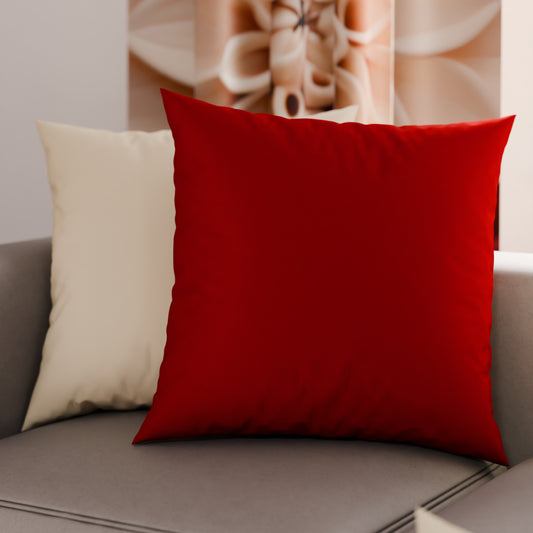 Cuscini, Copricuscini Divano, Cuscini Arredo in Tinta Unita, Panna/Bordeaux