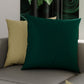 Cuscini, Copricuscini Divano, Cuscini Arredo in Tinta Unita, Tortora/Verde Smeraldo