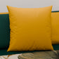 Cuscini, Copricuscini Divano, Cuscini Arredo in Tinta Unita, Verde Smeraldo/Giallo Ocra