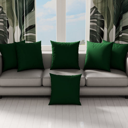 Coussins, Housses de Coussin pour Canapé, Coussins Décoratifs Uni, Vert Émeraude