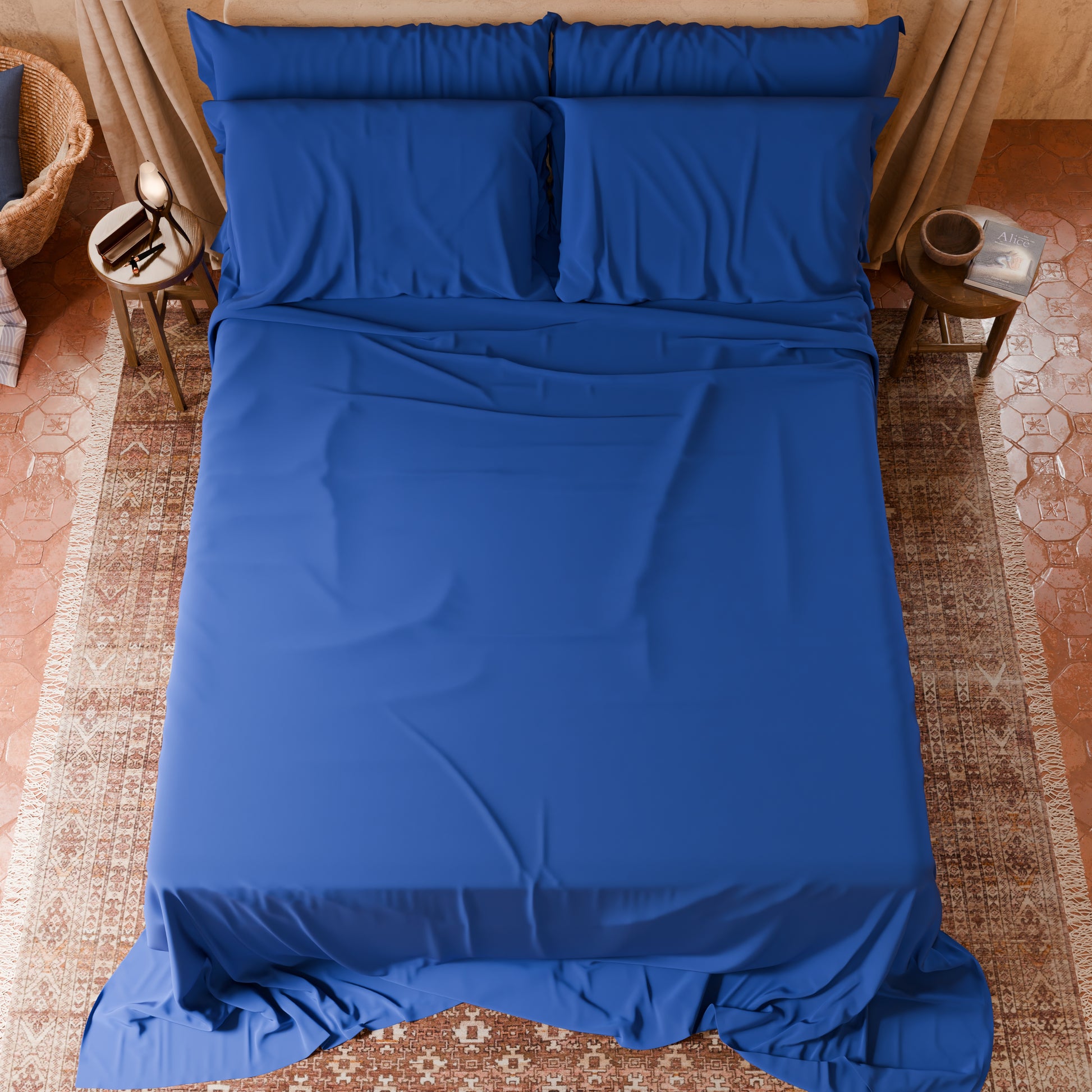 Homescapes Lot de 2 Draps housse lit bébé en lin lavé Bleu marine, 60 x 120 cm Homescapes Lot de 2 Draps housse lit bébé en lin lavé Bleu marine, 60 x 120 cm